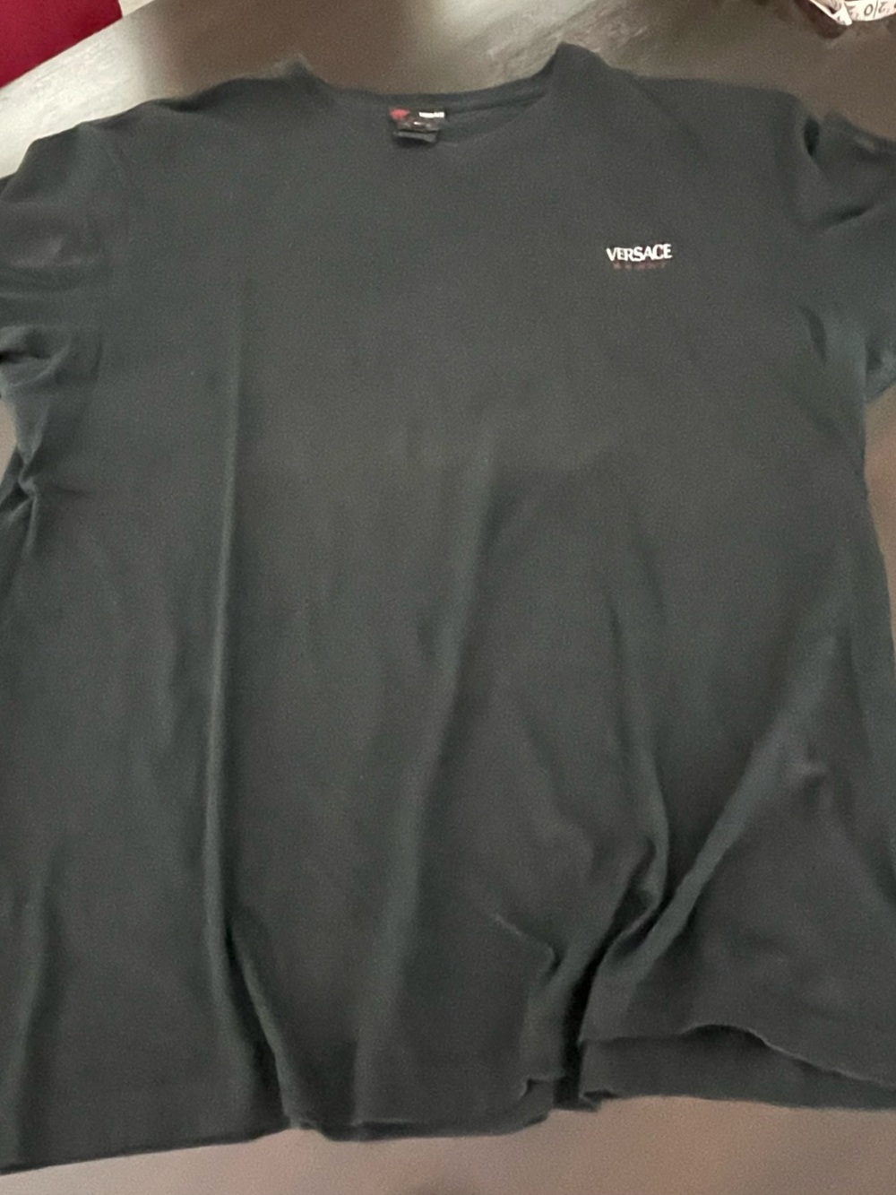 Versace Crewneck T-Shirt with Small Logo